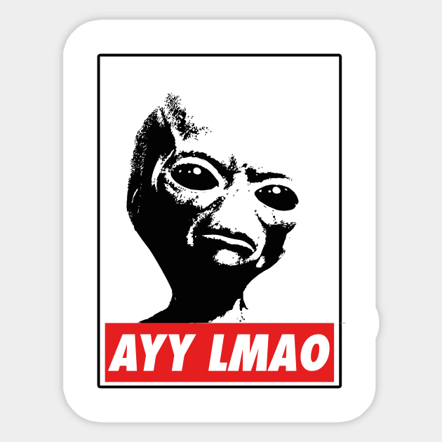 AYY LMAO Sticker by billistore